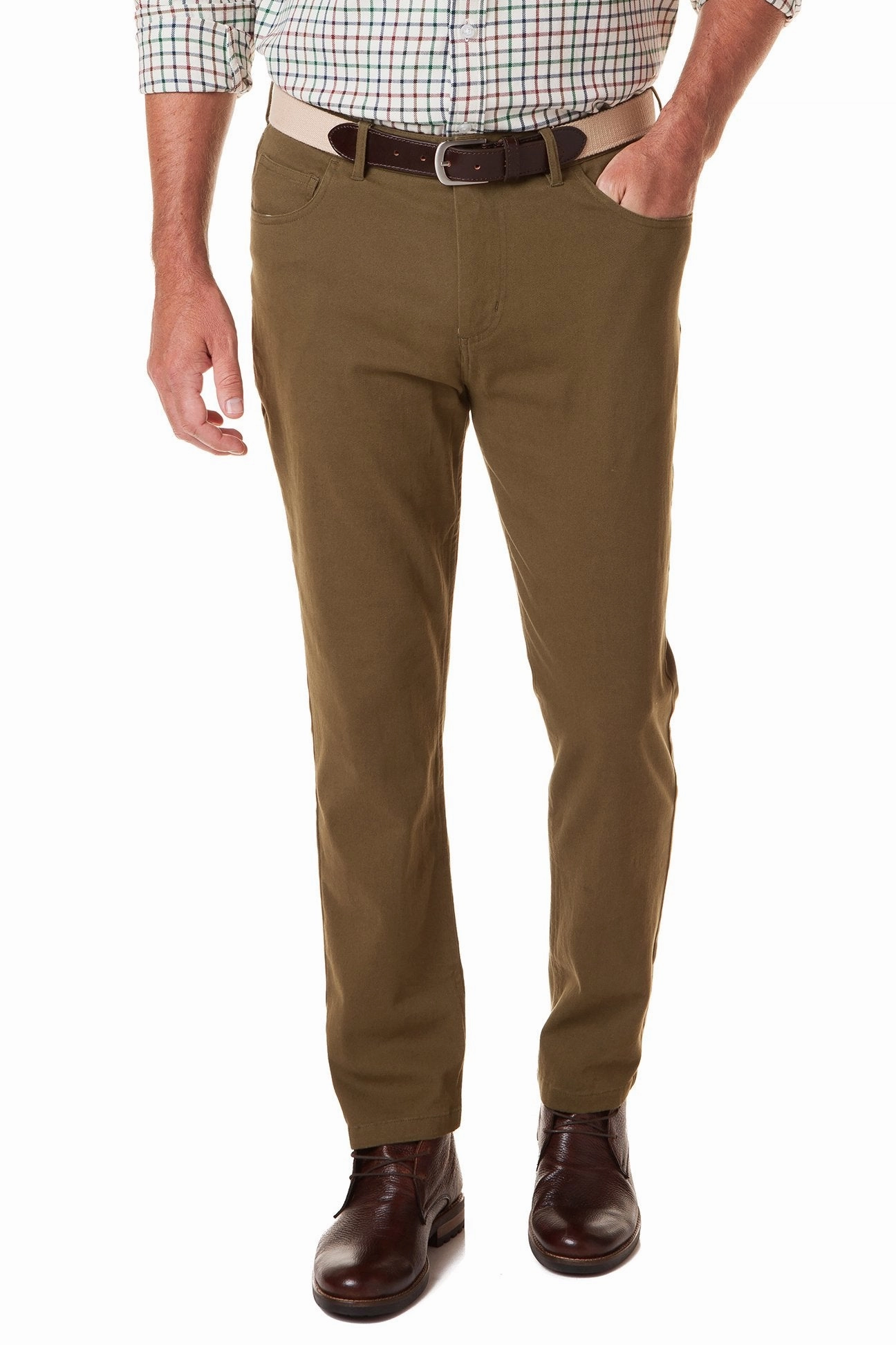 No Sagging Wayfarer 5-Pocket Pant Stretch Twill Olive