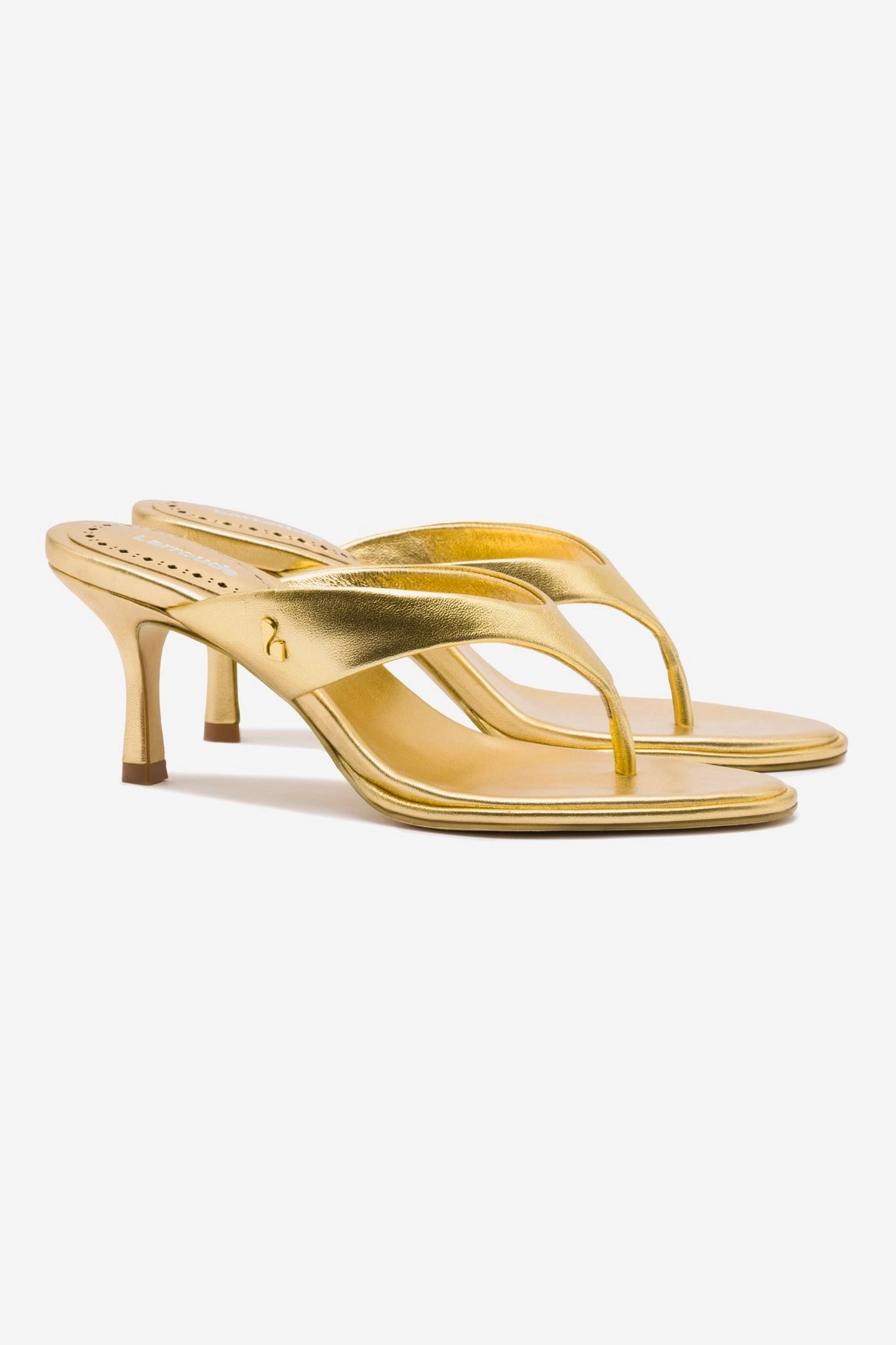 Athletic Gaia Sandal In Gold Metallic Leather