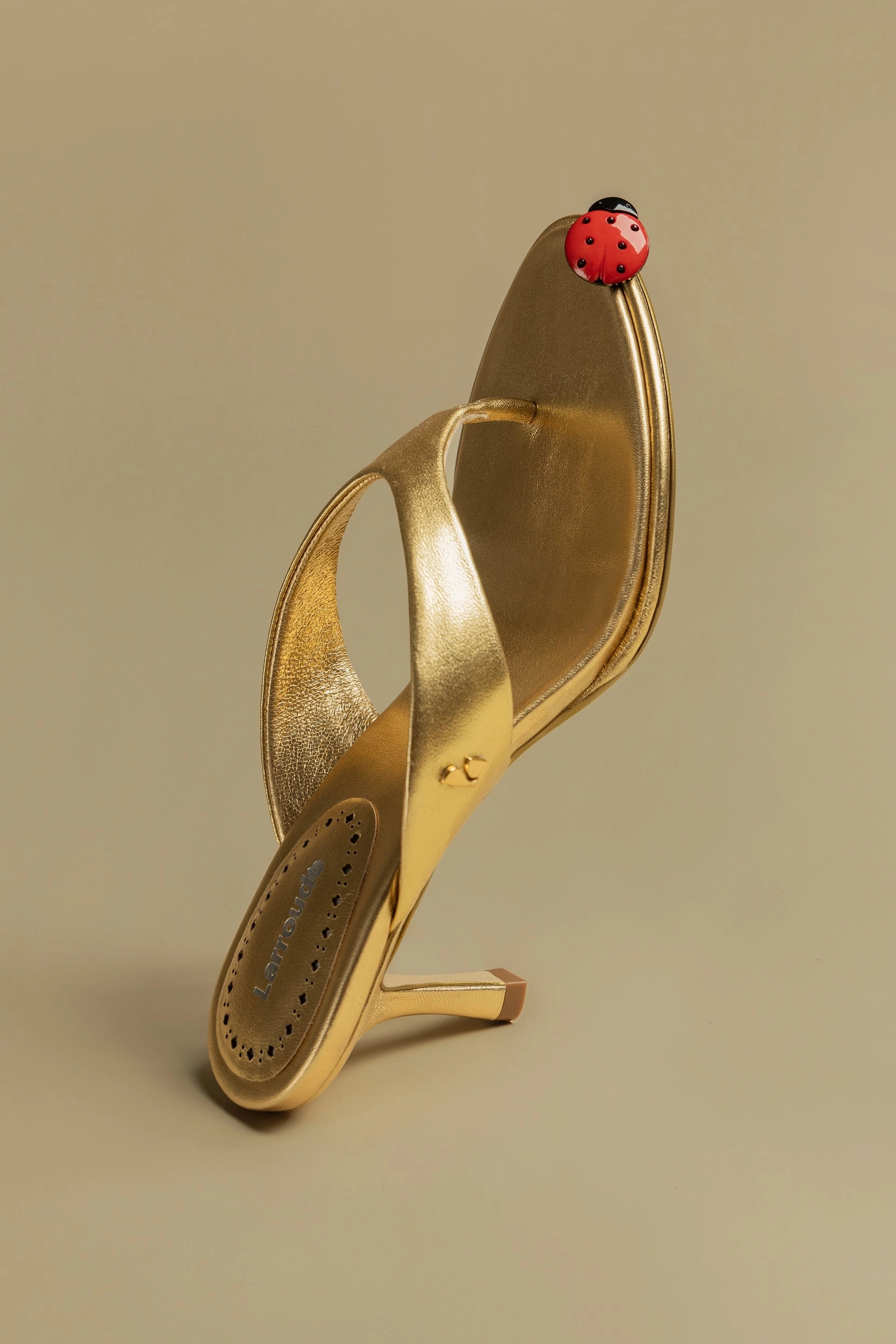 Sport Life Gaia Sandal In Gold Metallic Leather