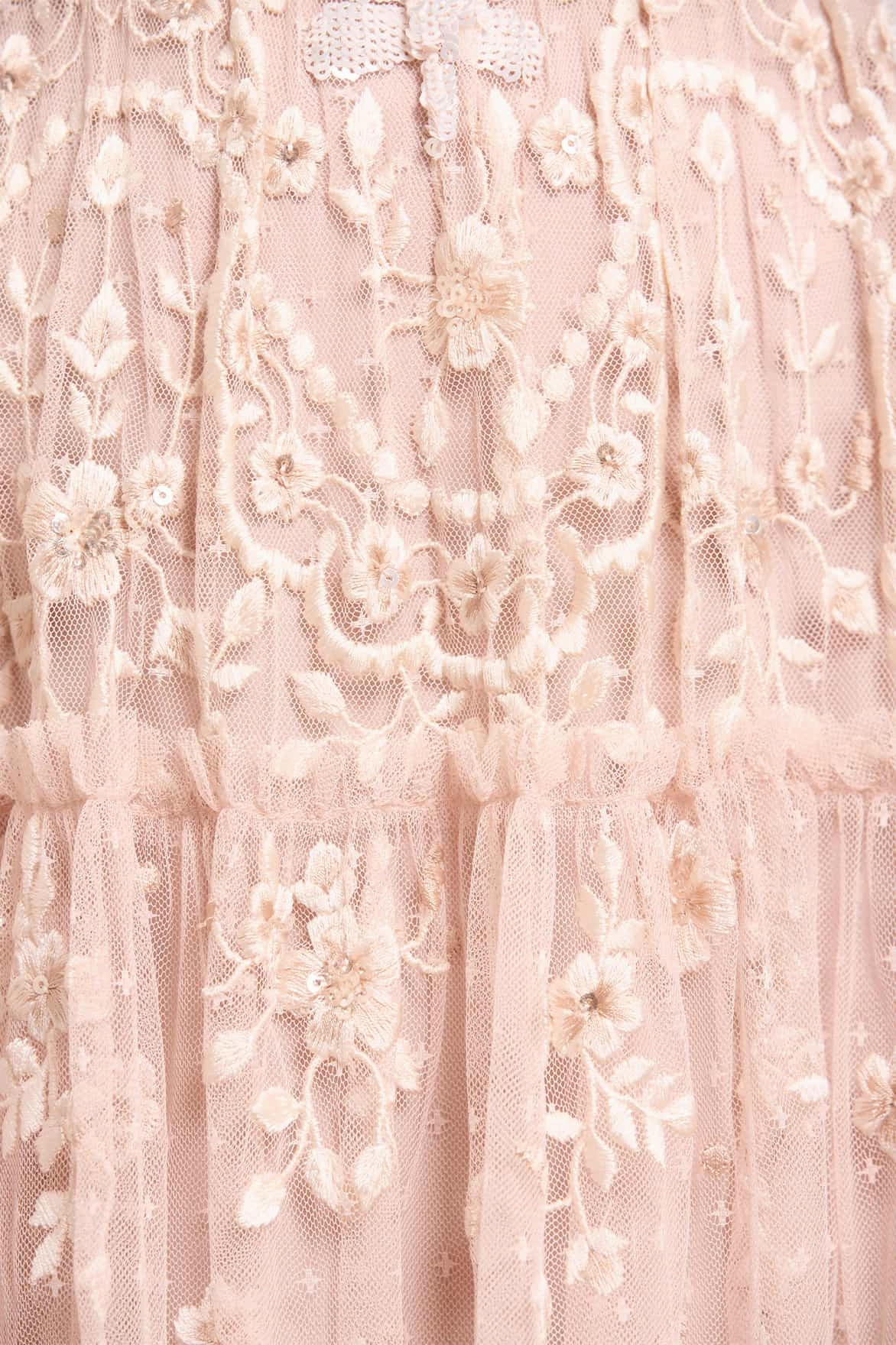 Dragonfly Garden Ankle Gown Front-Zip