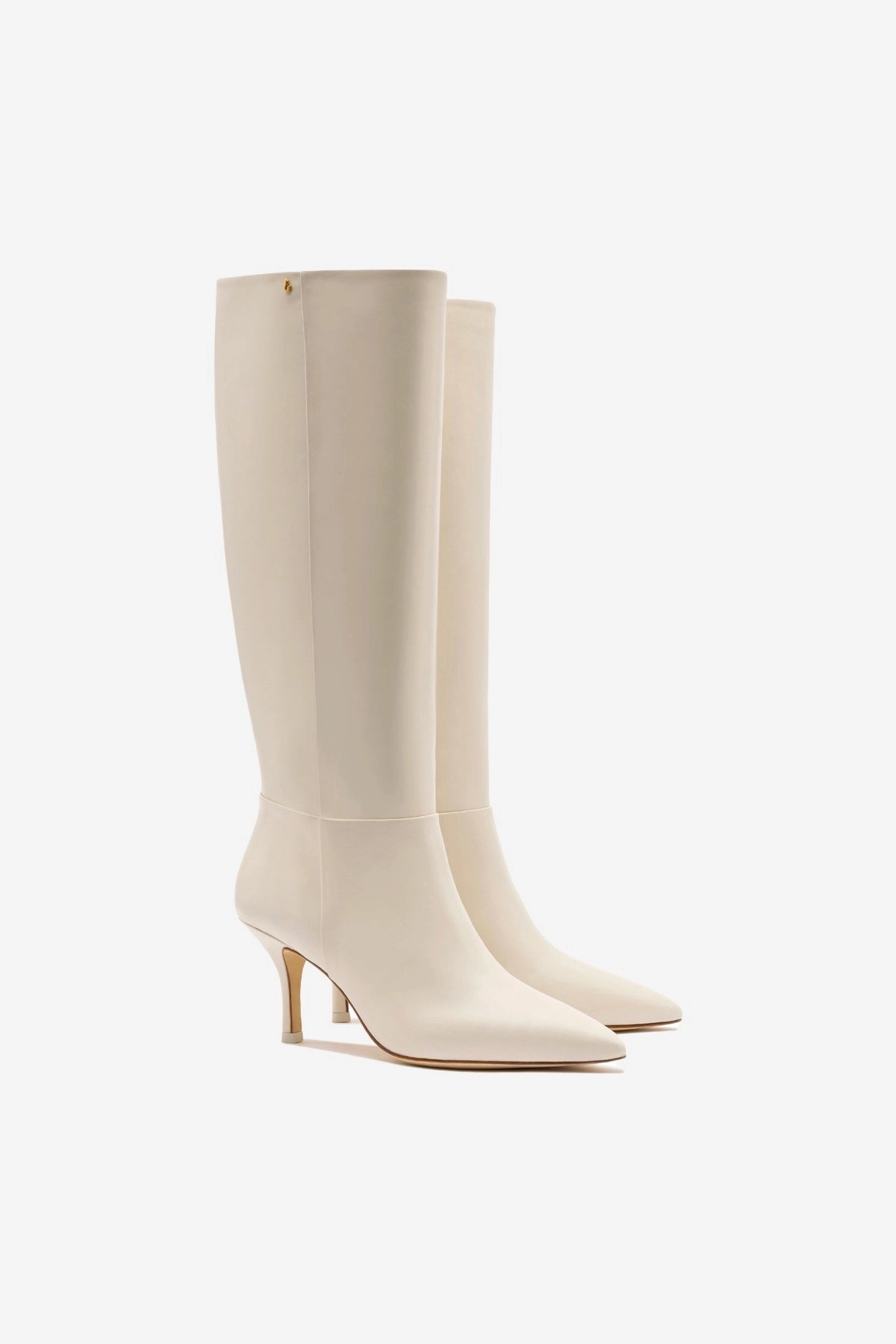 Stretchable Upper King Walk Kate Mid Boot In Ivory Leather