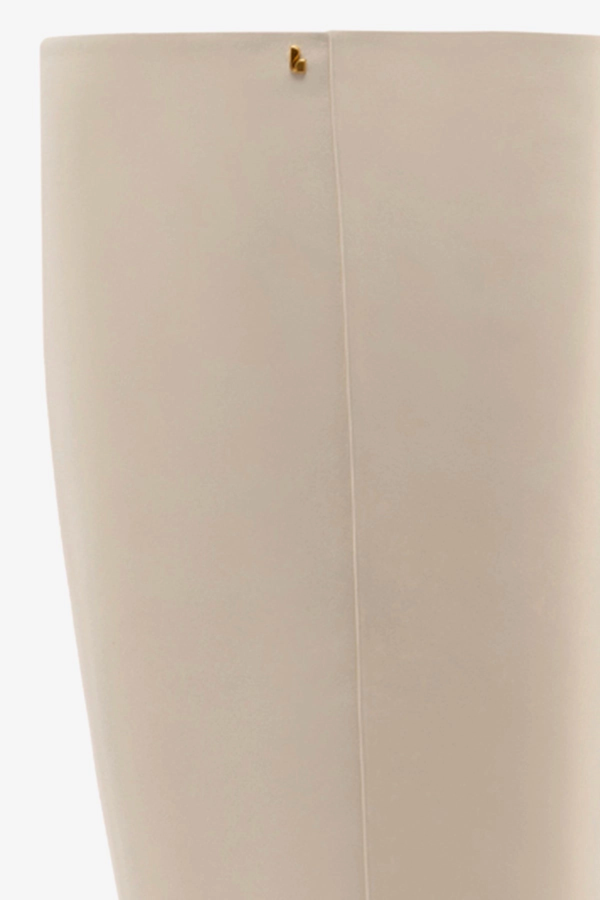 Kate Mid Boot In Ivory Leather Dust Guard