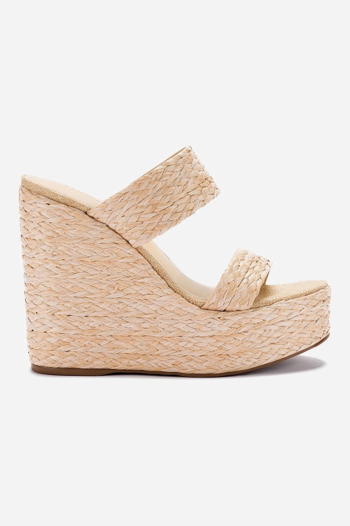Stable Pamela Wedge In Natural Raffia