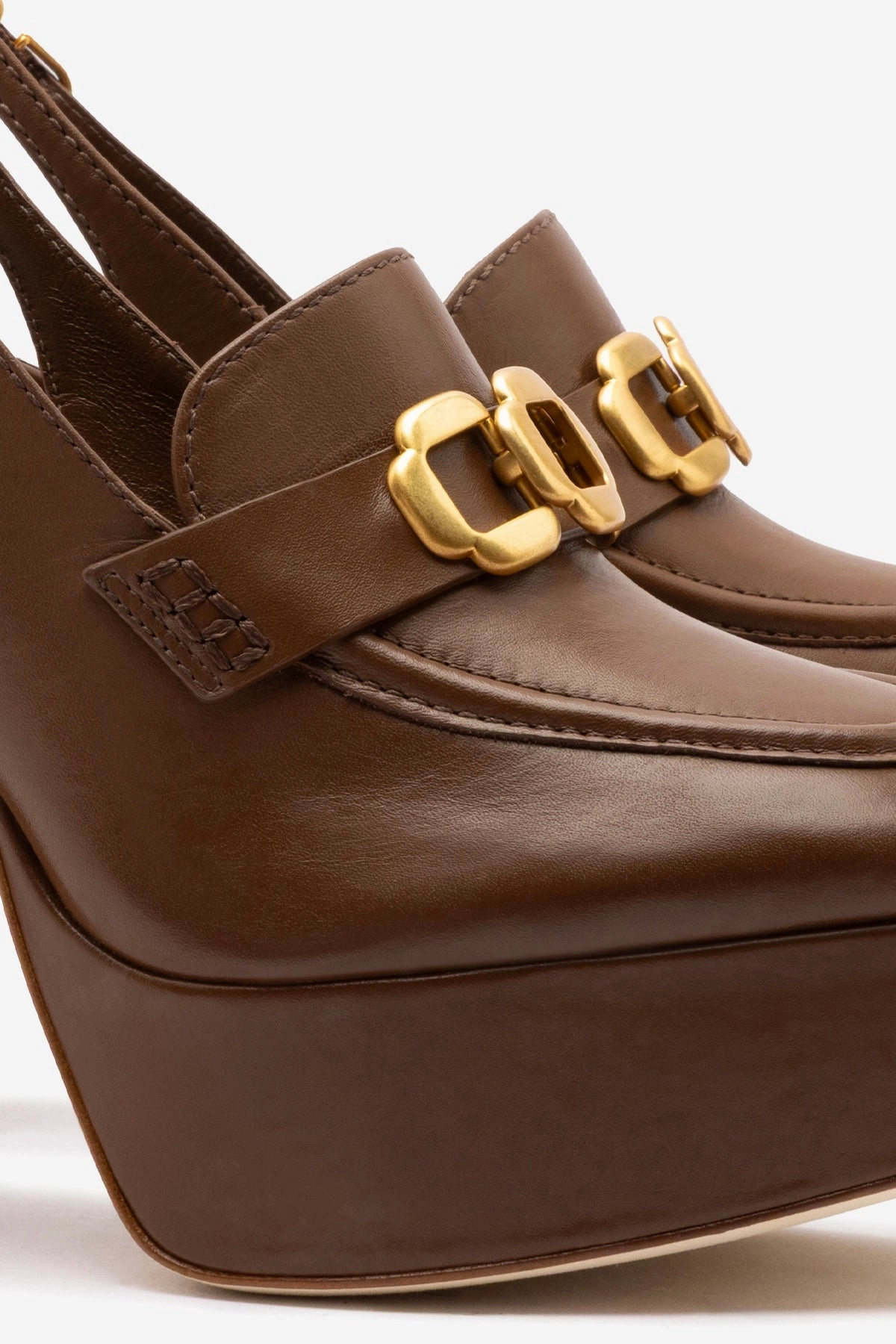 Breath Fresh Celebrity Vibe Harrington Hi Loafer In Burnt Umber Leather