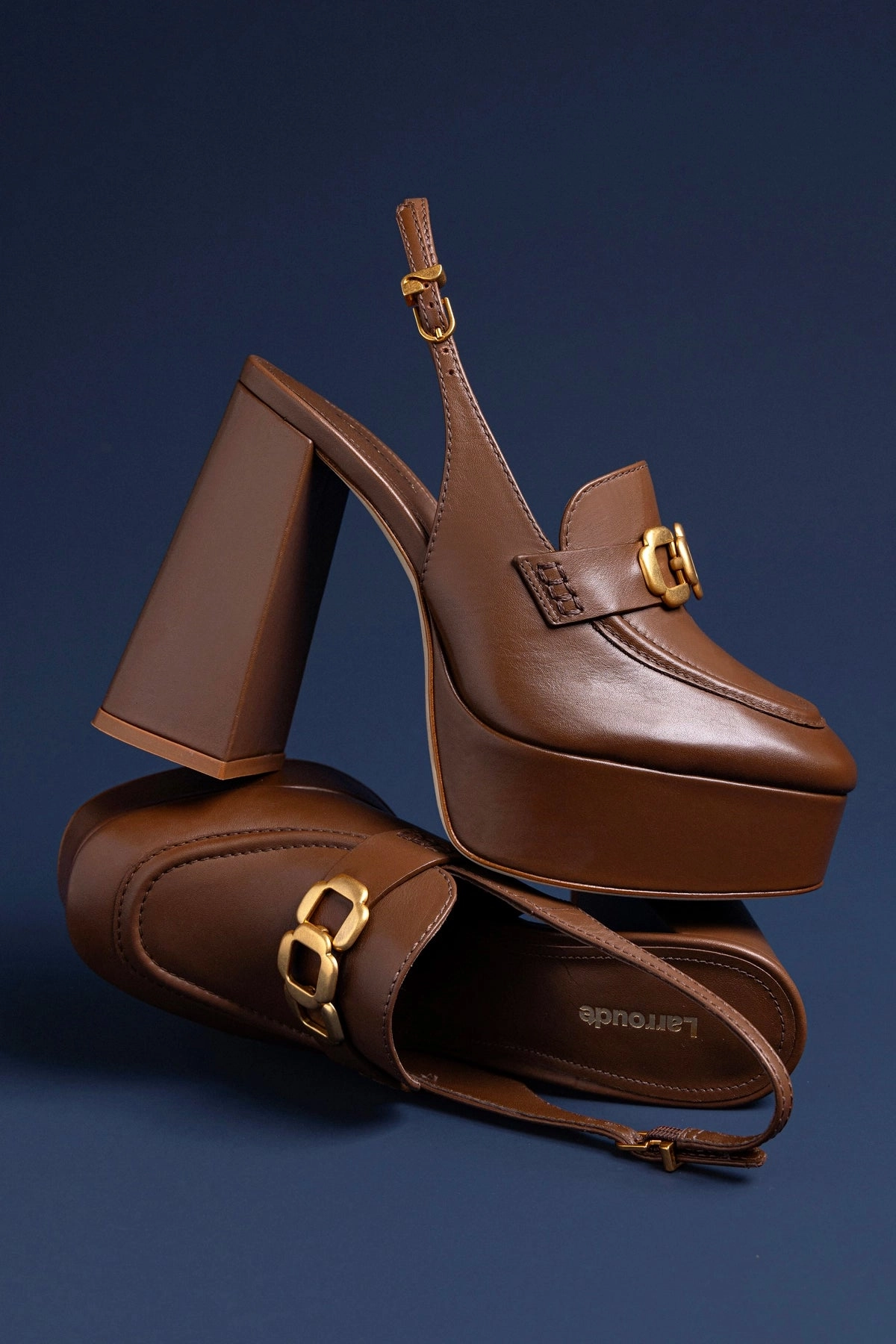 Beach Vibe Harrington Hi Loafer In Burnt Umber Leather