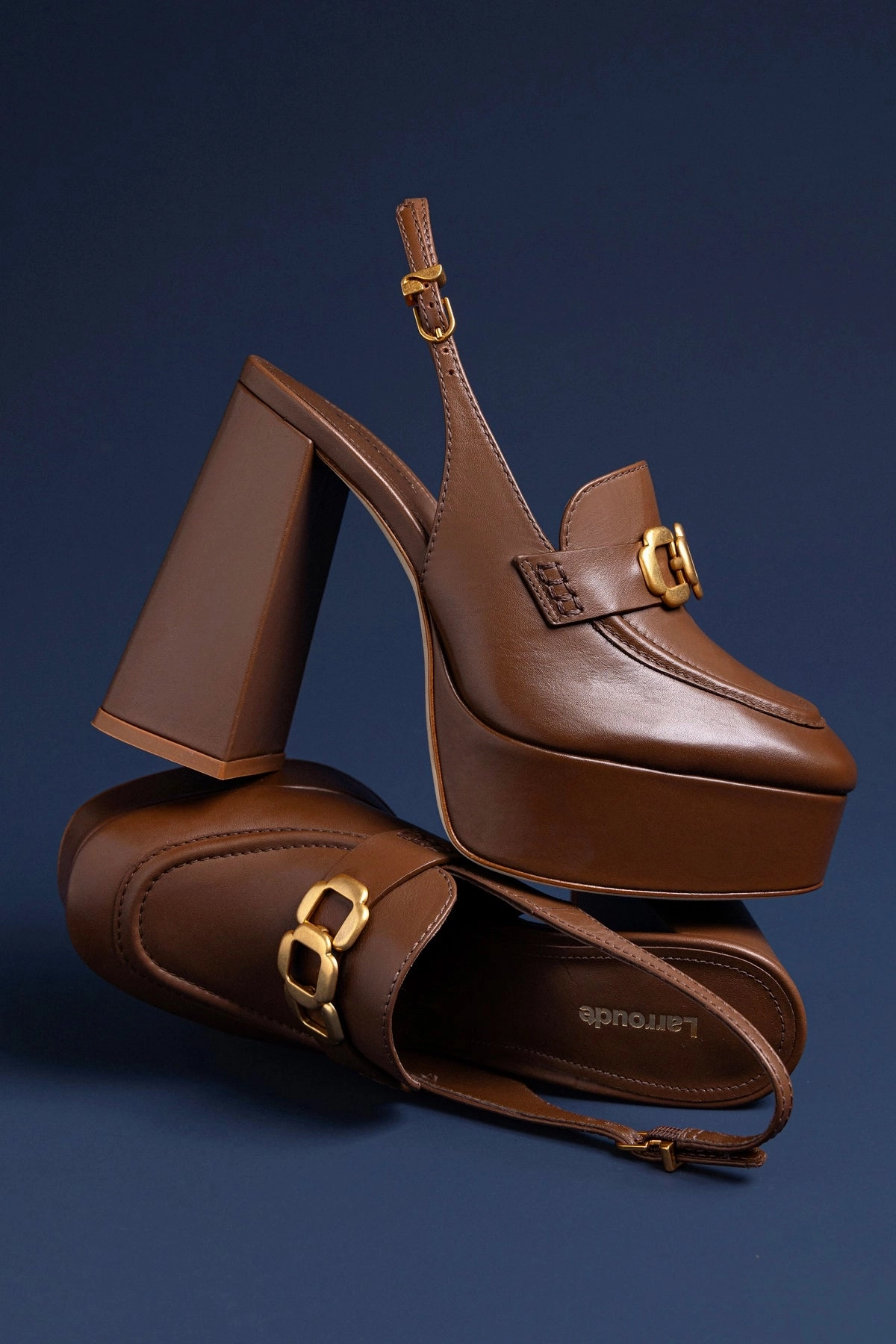 Harrington Hi Loafer In Burnt Umber Leather Space Vibe Flexible Arch Support