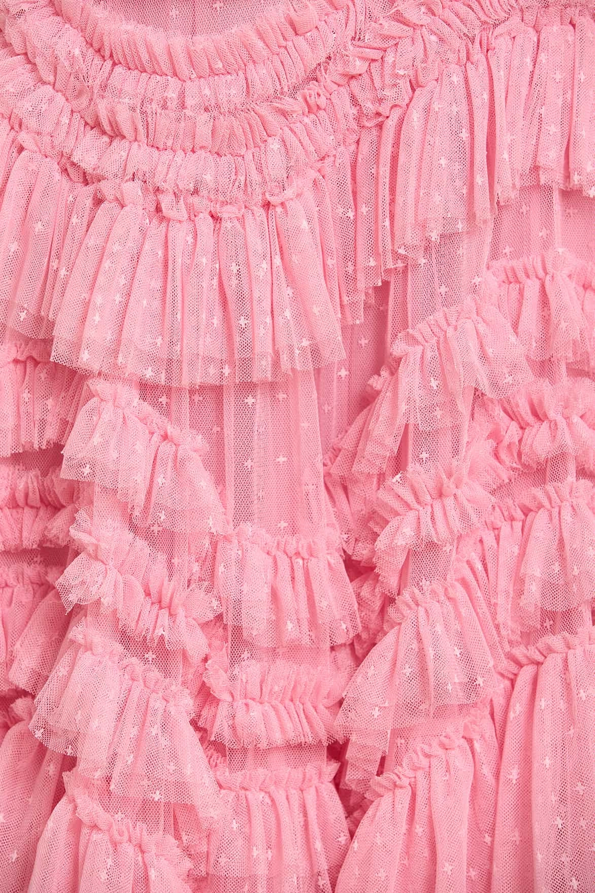 Wild Rose Short Sleeve Gown Subtle Detail