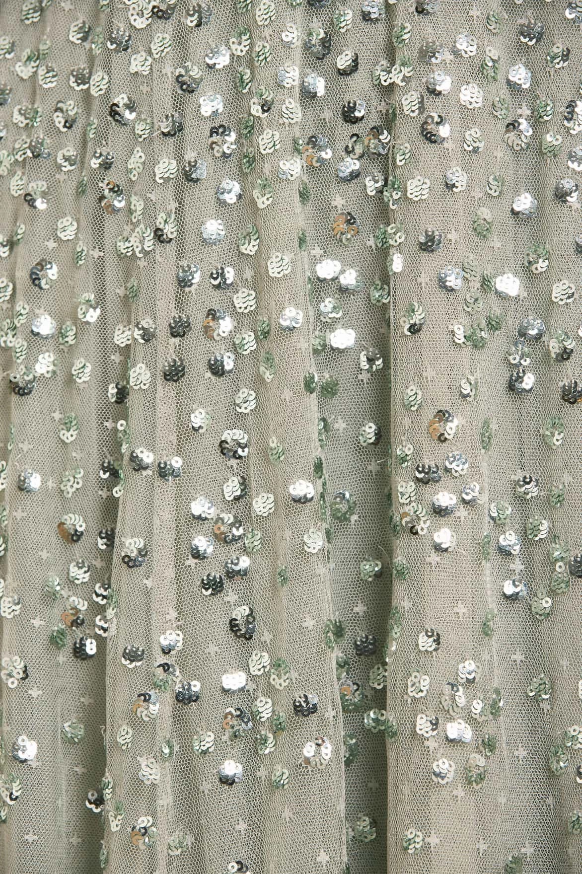 Spring Mood Leila Dot V-Neck Ankle Gown