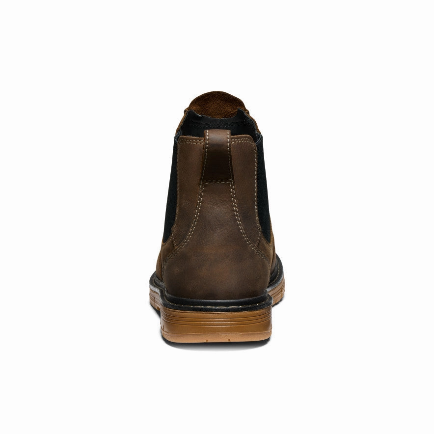 Anti Odor Technology Men's San Jose Chelsea 90 Heel Boot (Aluminum Toe)  |  Cascade Brown/Gum