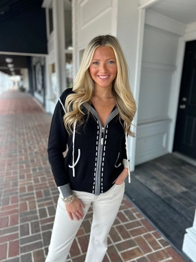 Wishes Come True Hoodie in Black BrushedInnerLining