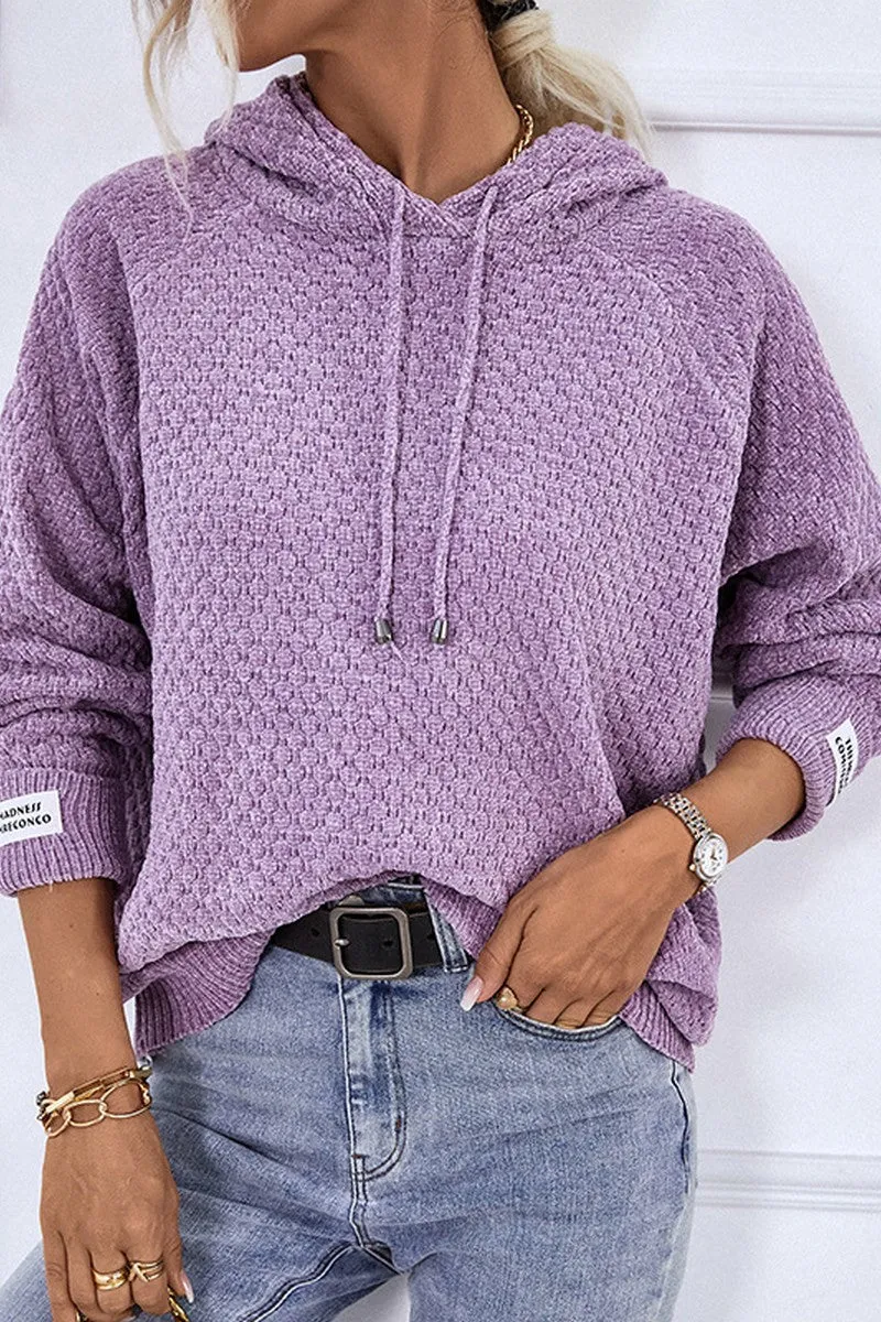 FlexibleKnit Flowy Tunic WOMEN FISHERMAN KNITTED HOODIE PULLOVER