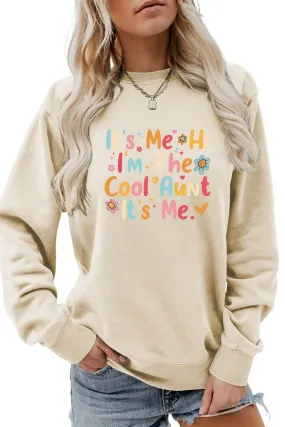 Street Style Distressed Texture WOMEN LETTERING PRINT LOOSE FIT PULLOVER TOP
