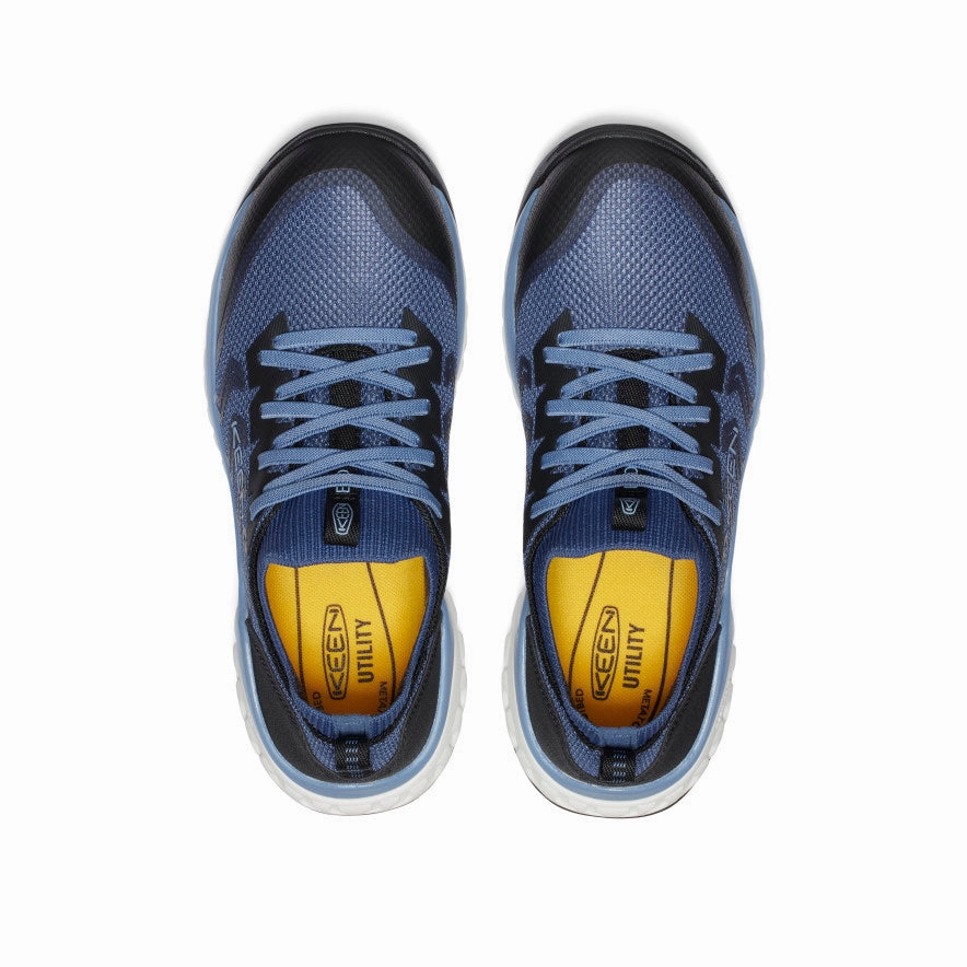 Functional Slip On Women's Arvada Shift ESD Work Sneaker (Carbon Toe)  |  Vintage Indigo/Faded Denim