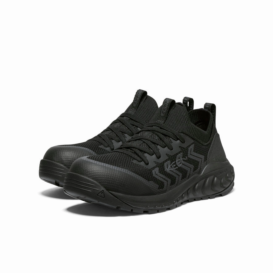 Comfort Fit Walk Women's Arvada Shift Work Sneaker (Carbon Toe)  |  Black/Magnet