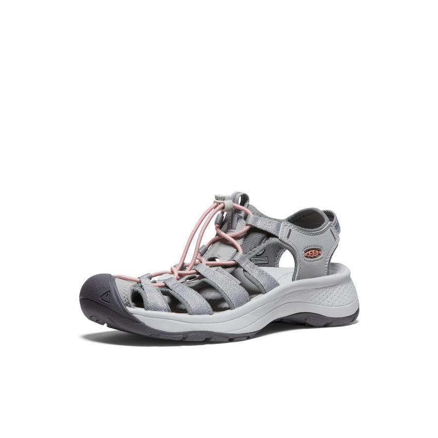 Women's Astoria West Sandal  |  Grey/Coral Errand Style Smart Design