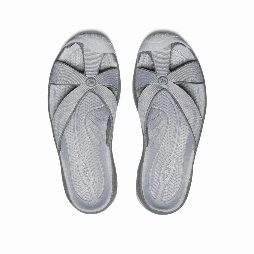 Women's Bali Slide Sandal  |  Alloy/Steel Grey Comfy Fit Shoes