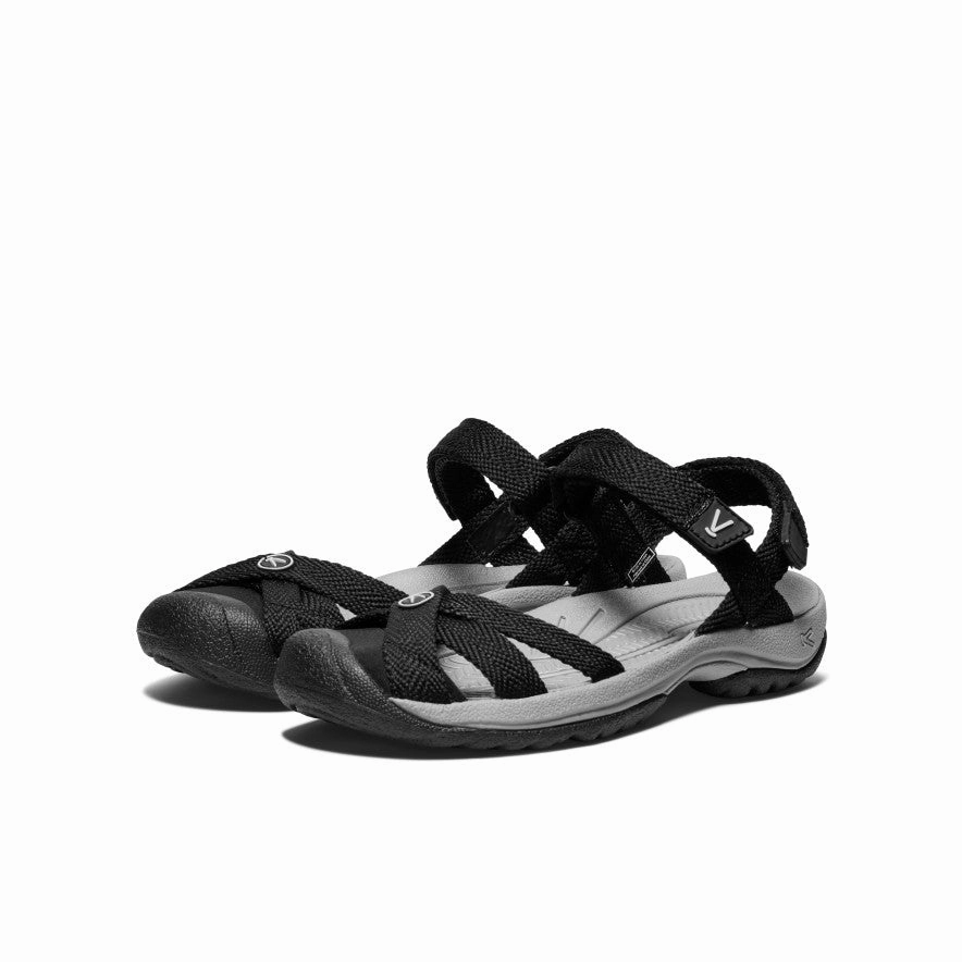 Women's Bali Strap Sandal  |  Black/Alloy Neoprene Strap