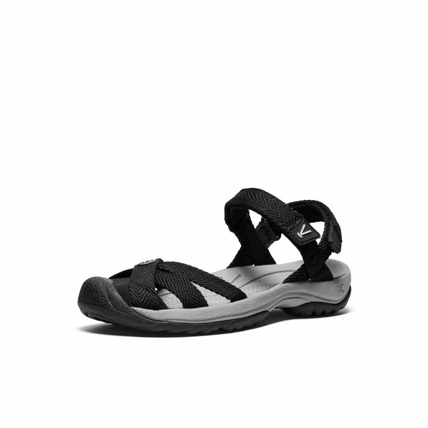 Women's Bali Strap Sandal  |  Black/Alloy Odor Resistant Material