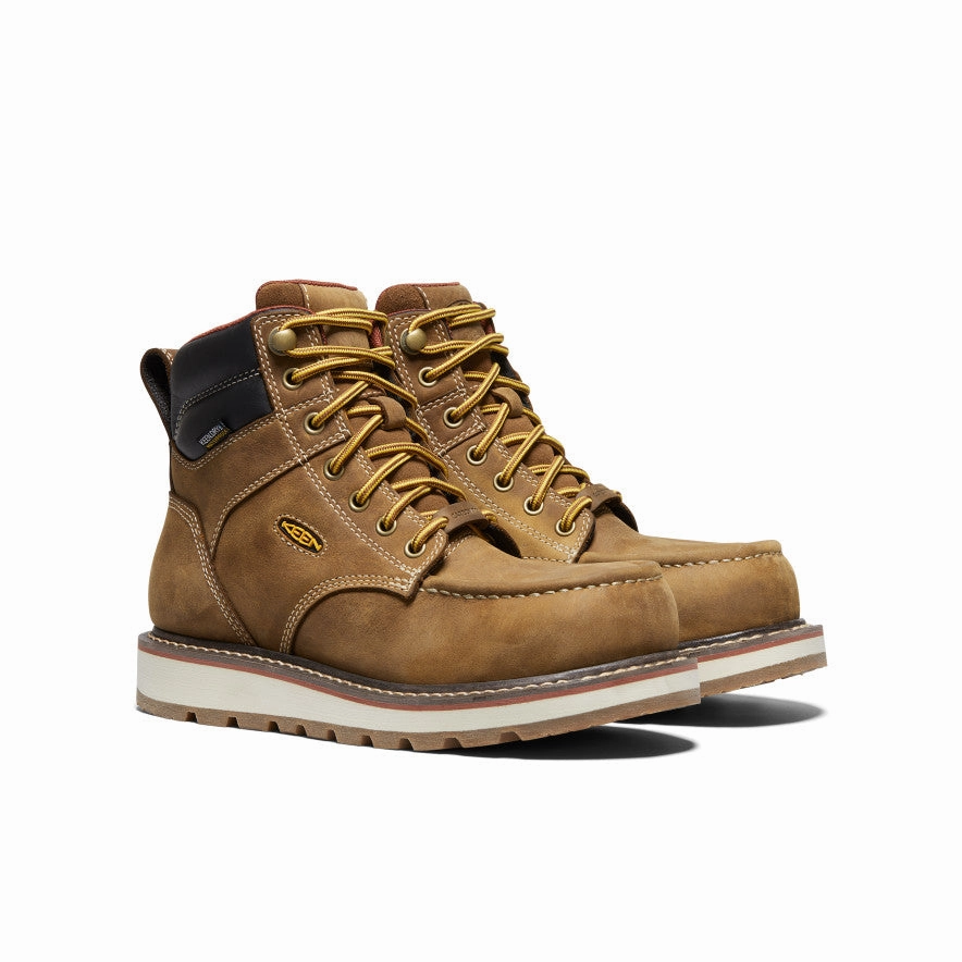 Young Professional Women's Cincinnati 6" Waterproof Boot (Carbon Toe)  |  Belgian/Sandshell