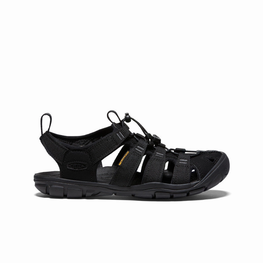 Women's Clearwater CNX Sandal  |  Black/Black Casual Shoes Puncture Resistant Midsole