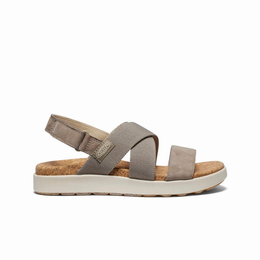 Women's Elle Criss Cross Sandal  |  Brindle/Birch Quick Dry Material