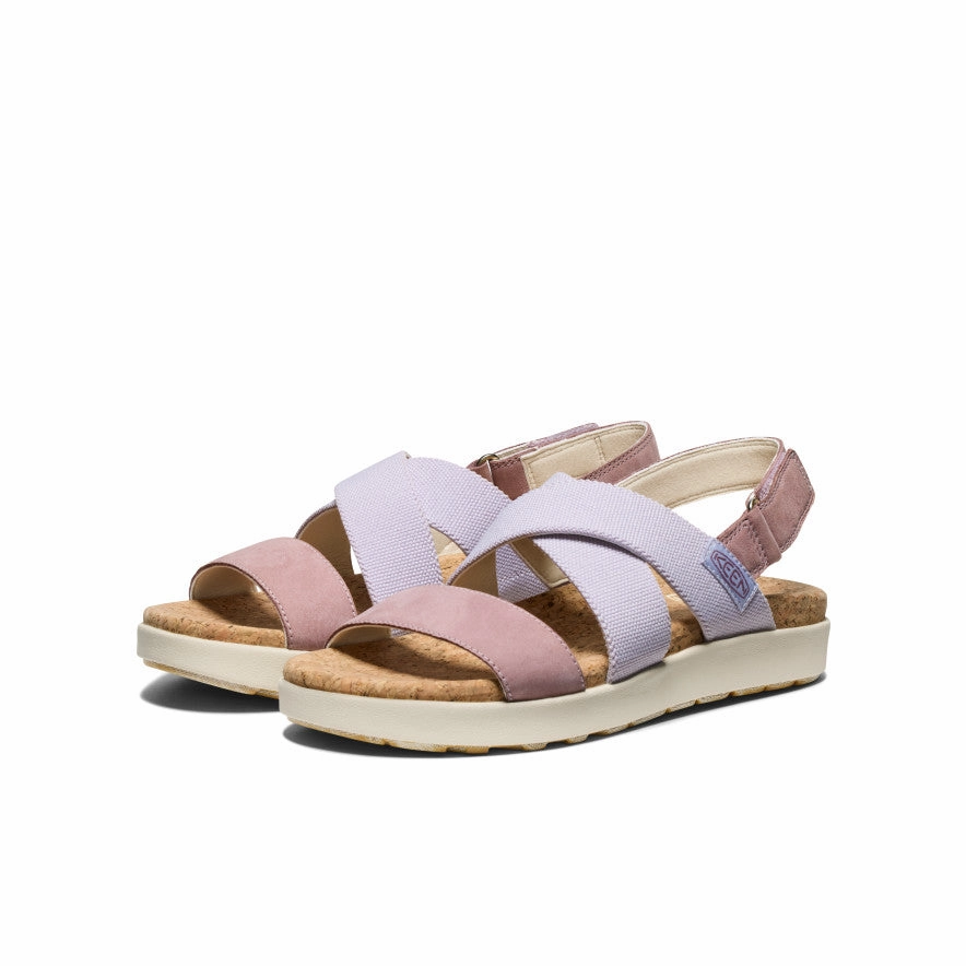 Women's Elle Criss Cross Sandal  |  Thistle/Toadstool Rope Knot