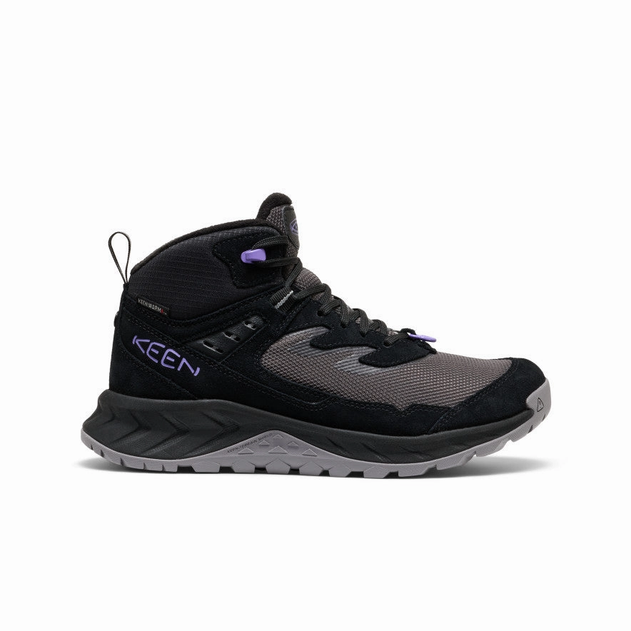 Women's Hightrail Polar Hiking Boot  |  Black/Aster Purple Mud Resistant Stylish Explorer