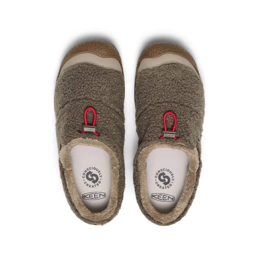 Comfort Walk Ready Quick Walk Wear Women's Howser III Slide  |  Brindle/Brindle Sherpa Fleece