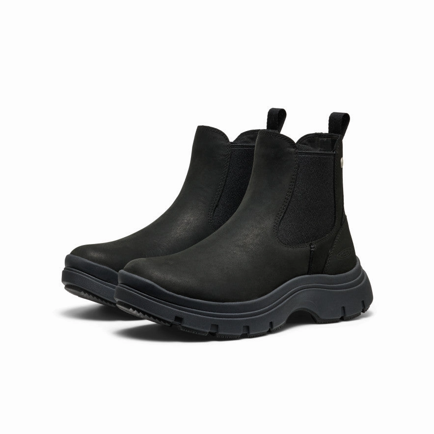 Women's Kosa Chelsea Boot  |  Black/Black Low Top Fashion Comfort