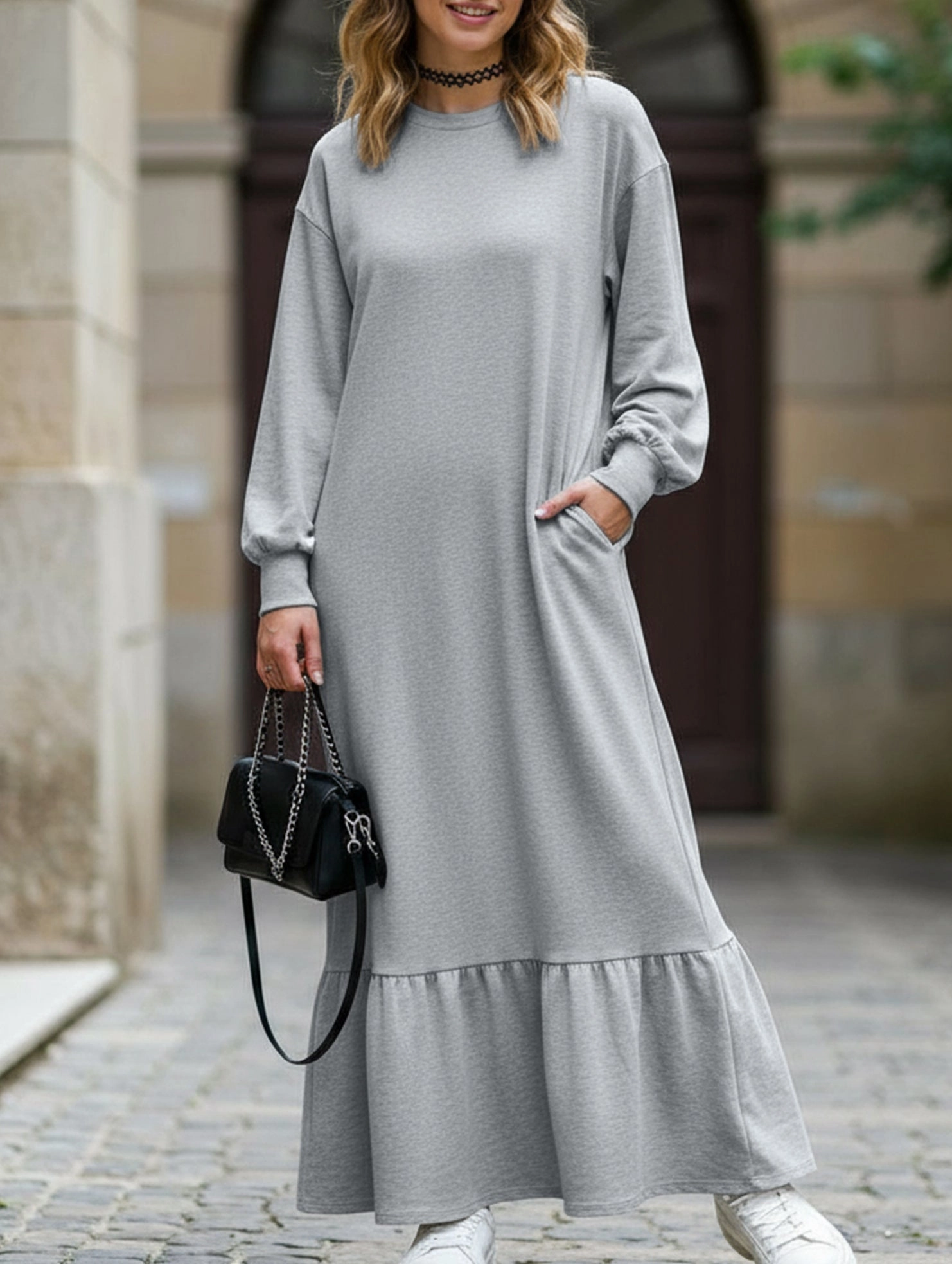 Women's loose-fitting sweatshirt dress Soul Warm Bold colors