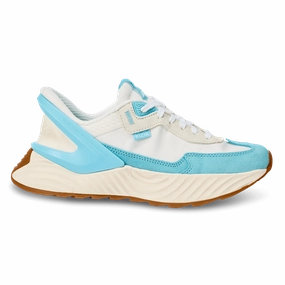 Women's Monaco - White/Gulf Stream Cotton Base Multi Density Foam