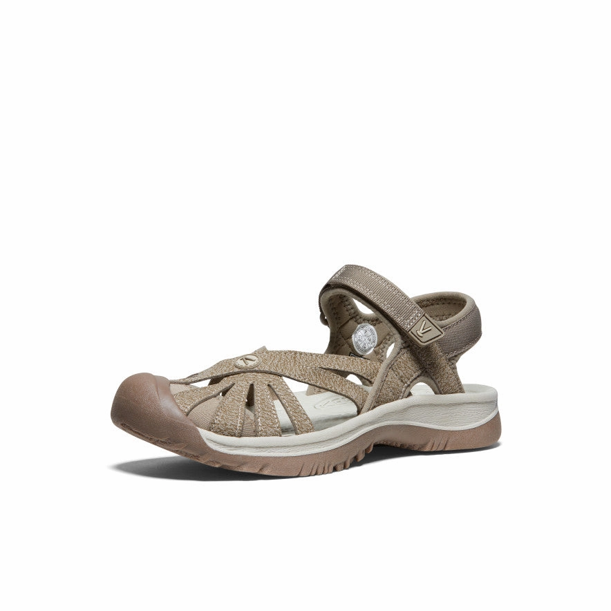 Carry Light Wrap Around Strap Women's Rose Sandal  |  Brindle/Shitake