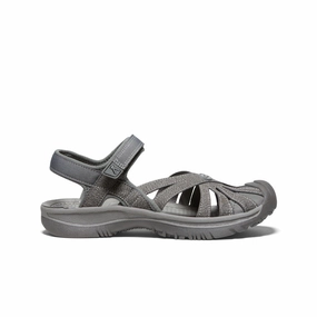 Strap Women's Rose Sandal  |  Gargoyle/Raven