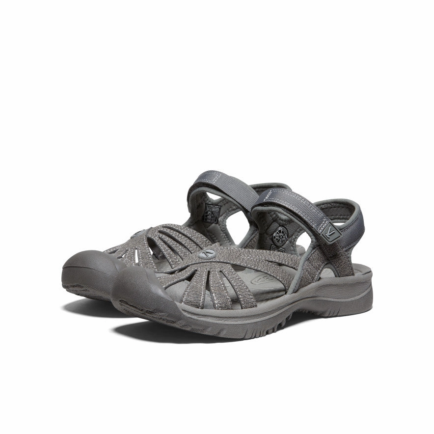 Comfortable Yet Stylish Women's Rose Sandal  |  Gargoyle/Raven