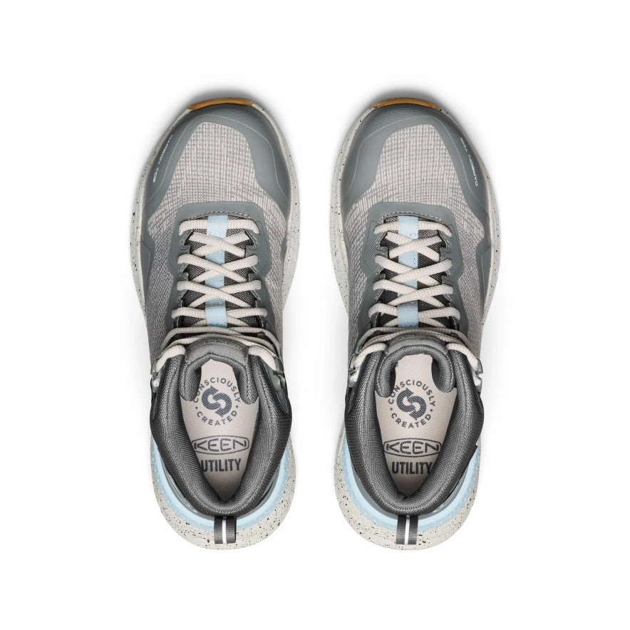 Stable Support Functional Minimalist Women's Synchro Waterproof Work Boot (Carbon Toe)  |  Steel Grey/Gum