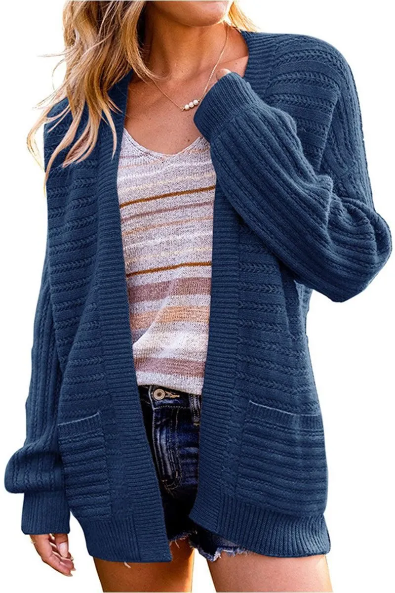 Modern Silhouette WOMENS KNITTED OPEN FRONT CARDIGAN
