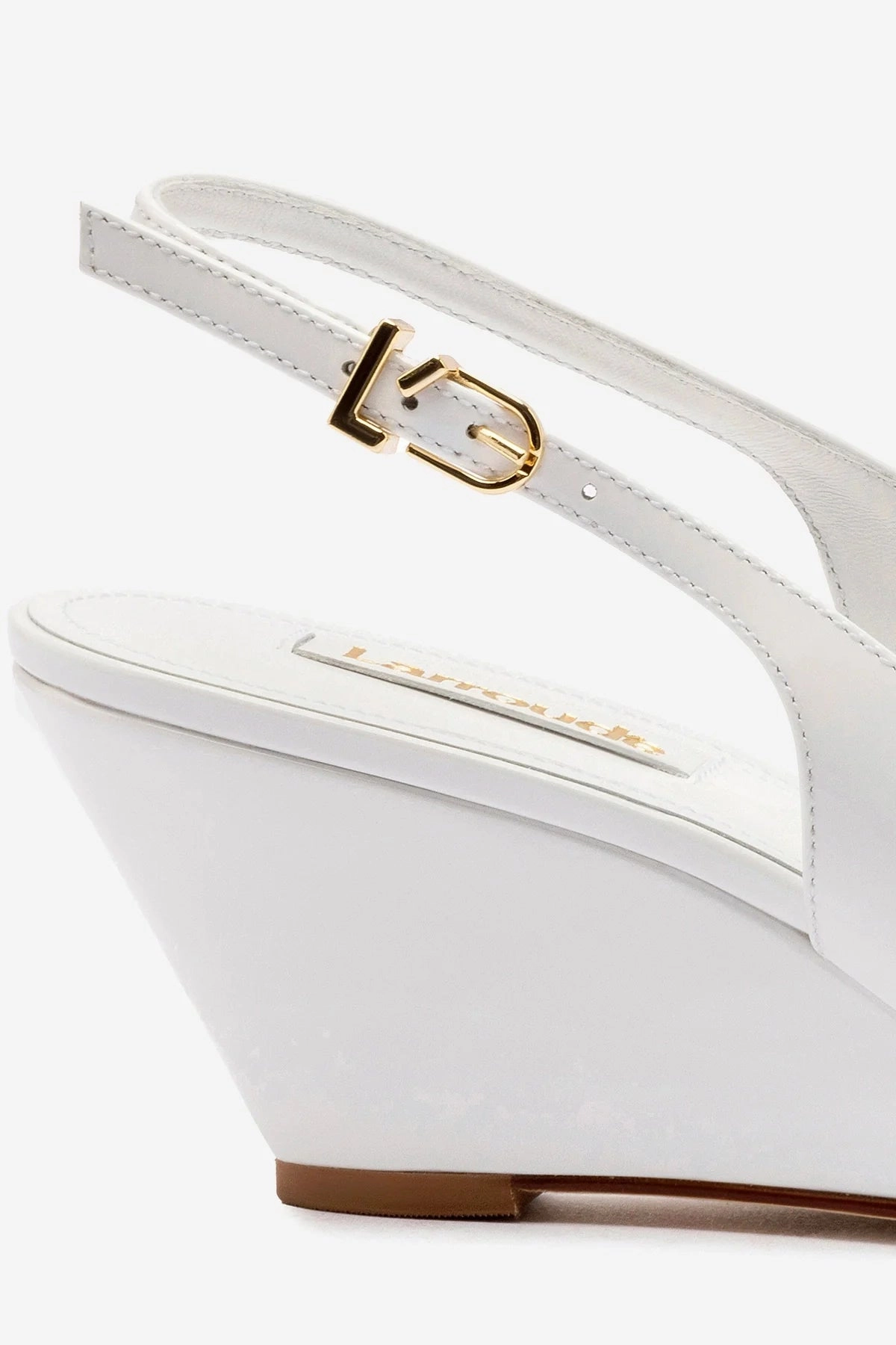 Urban Sleek Calm Tone Loulou Pump In White Patent Leather