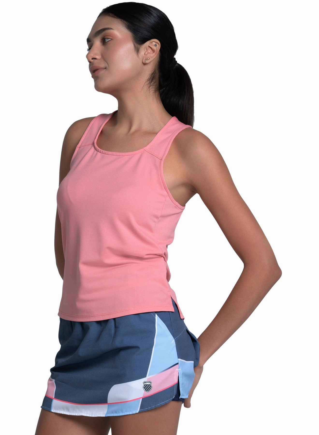 Reaction Tank Hidden Button Placket Rubberized grip