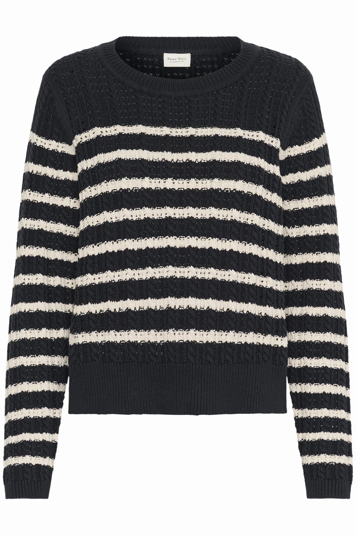 MultipanelLayout Elasticated Trim SELENIA STRIPE SWEATER