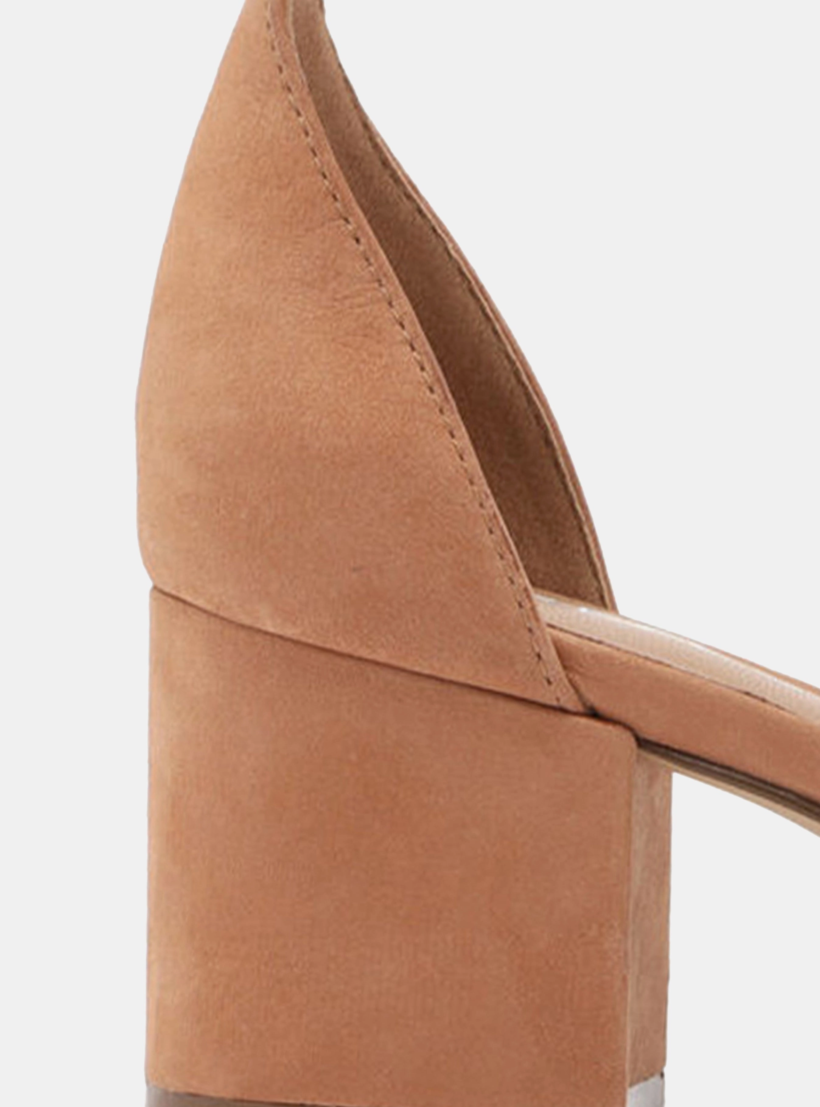 Velcro straps temperature regulation Isabelli Lace Leather Block Sandal