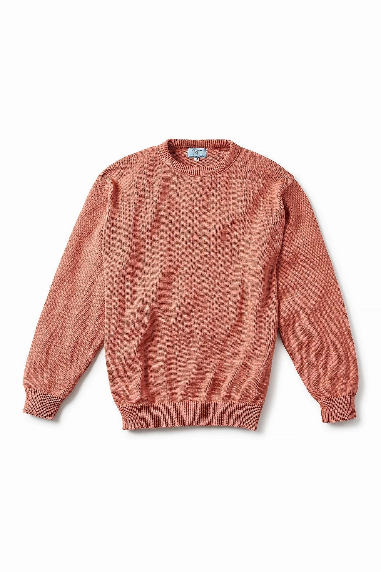 AntiPill Texture Yachtsman Crewneck Sweater Brick Red