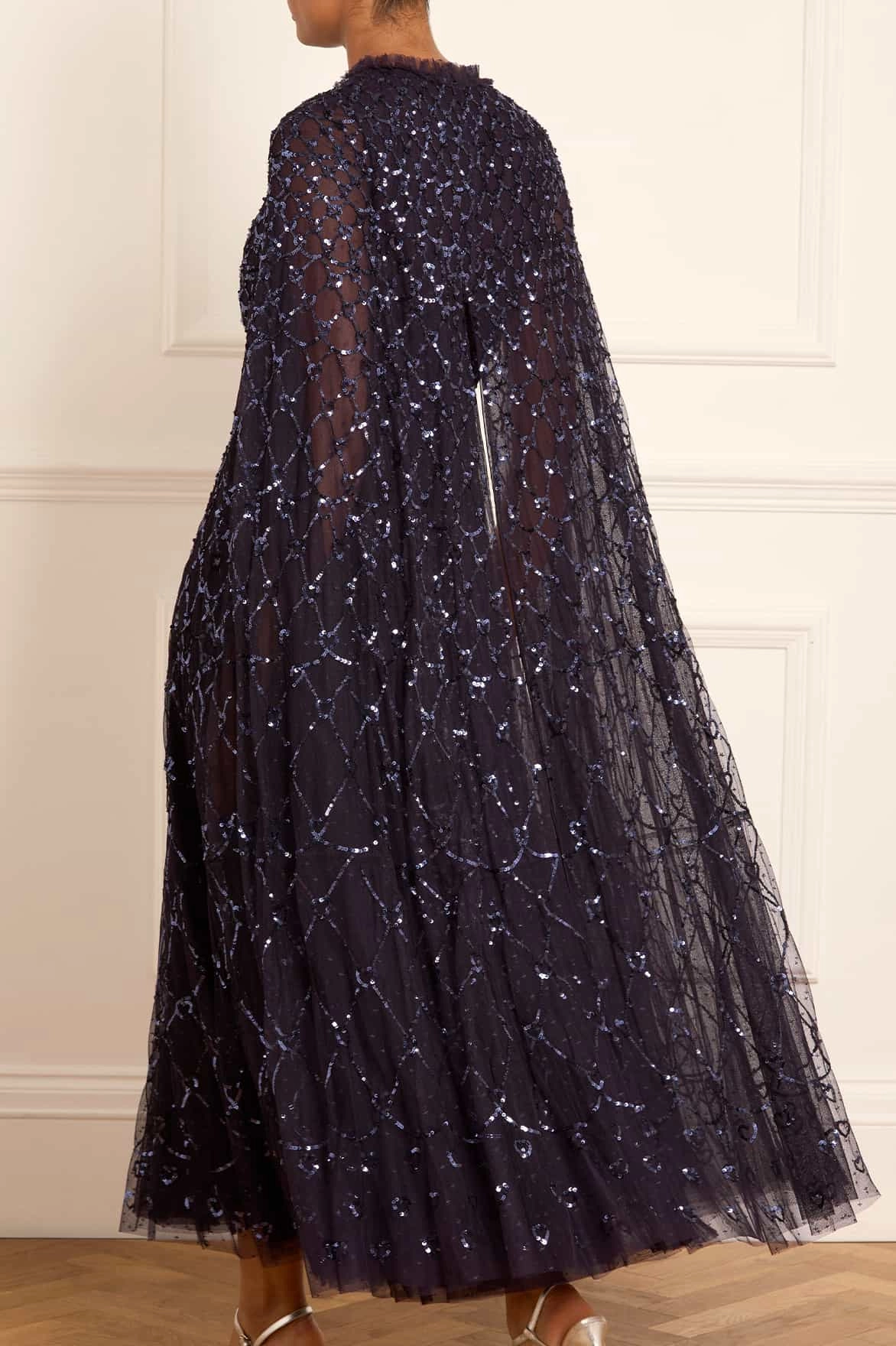 Heart Lattice Ankle Gown Chill Wear Cozy and Comfortable