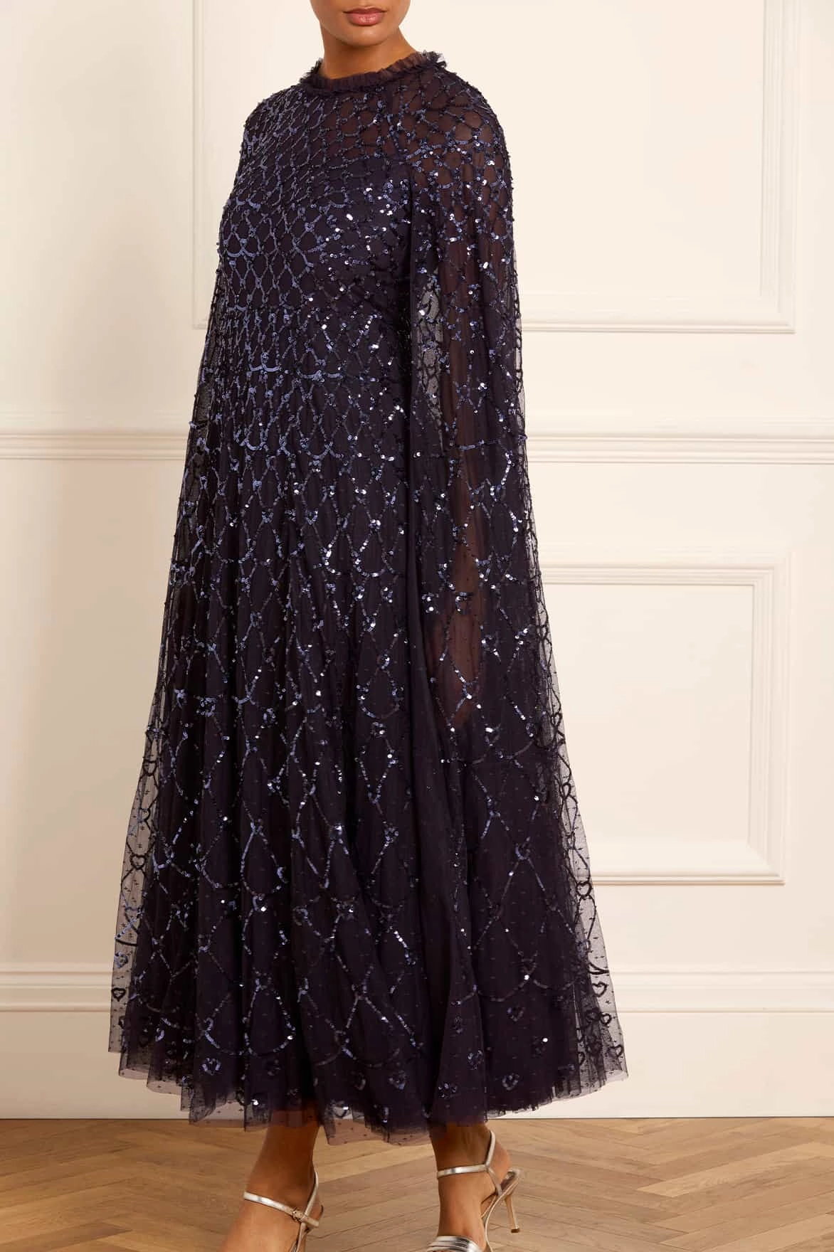 Heart Lattice Ankle Gown Light Fabric