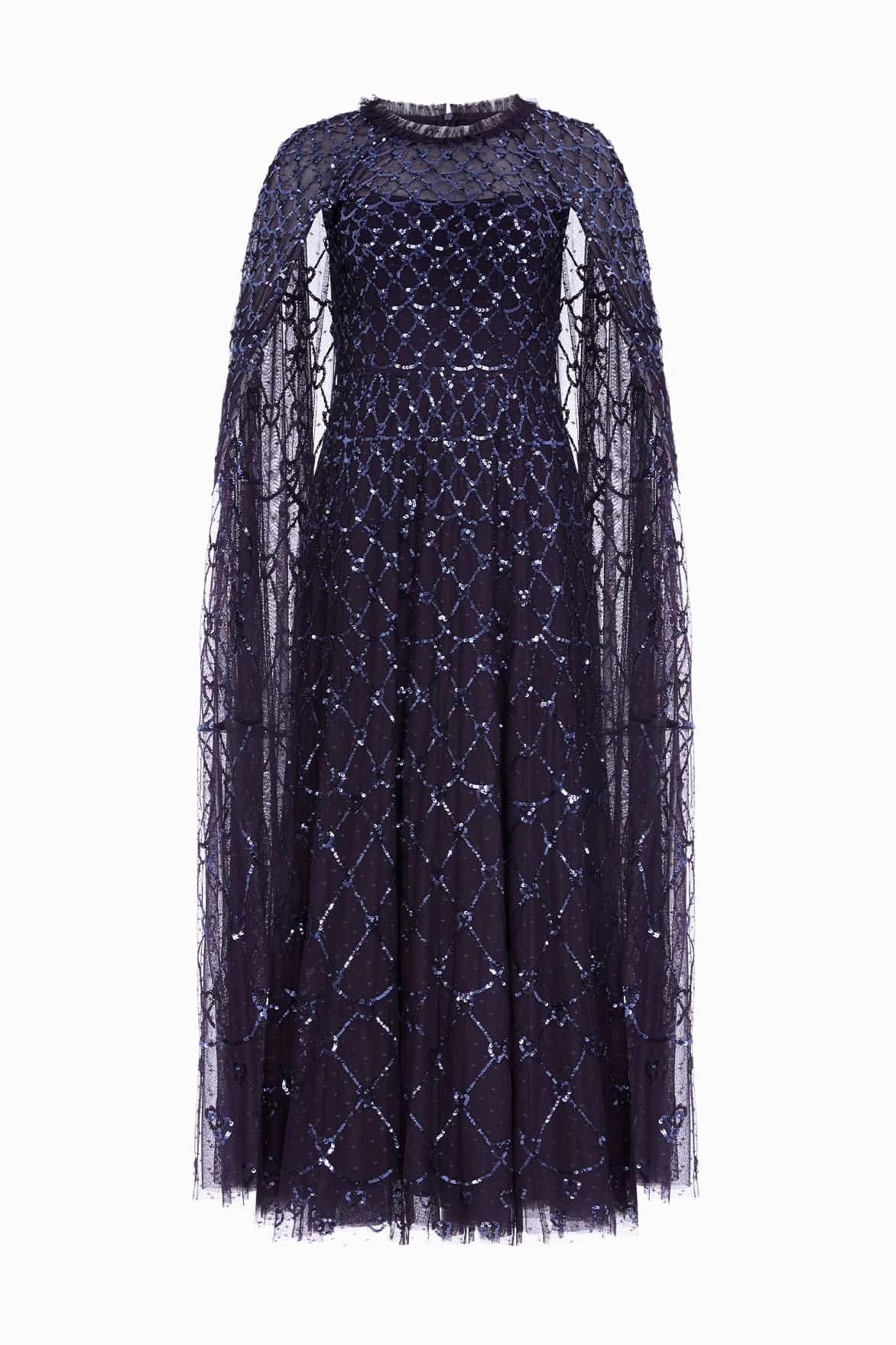 Heart Lattice Ankle Gown everyday staple Luxury-Fabric
