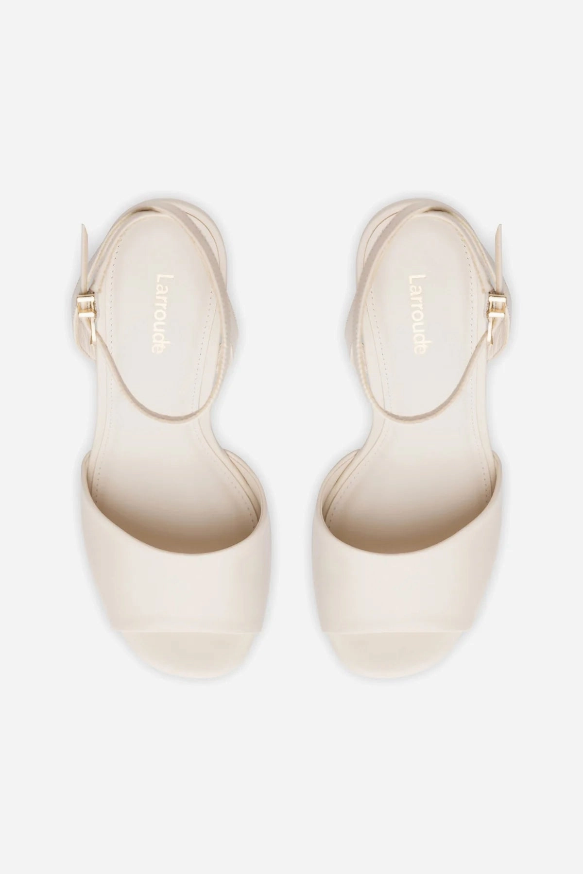 Shock Diffusing Plate Yves Wedge In Ivory Leather