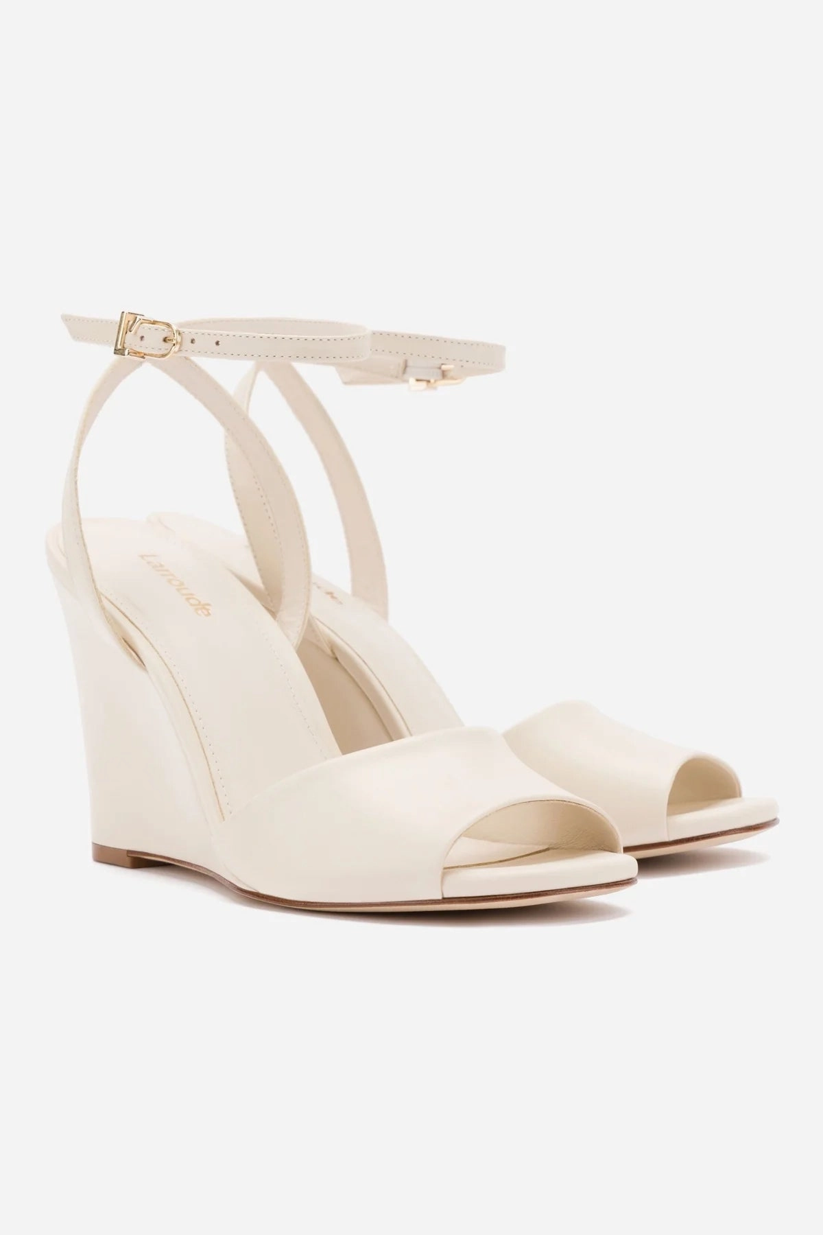 Weight Distribution System Deep Grip Yves Wedge In Ivory Leather