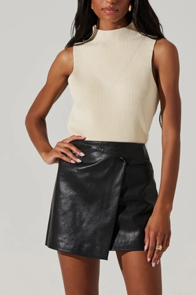 Zea Sweater Oatmeal Stretch Blouse MultiPanel Design