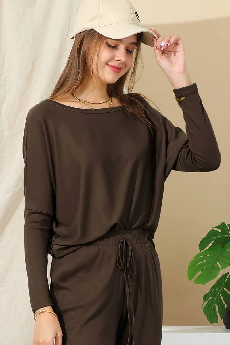 CASUAL SOLID LONG SLEEVE T SHIRT-CWTTL1449_CWTTL1449 Moisture Wicking Material