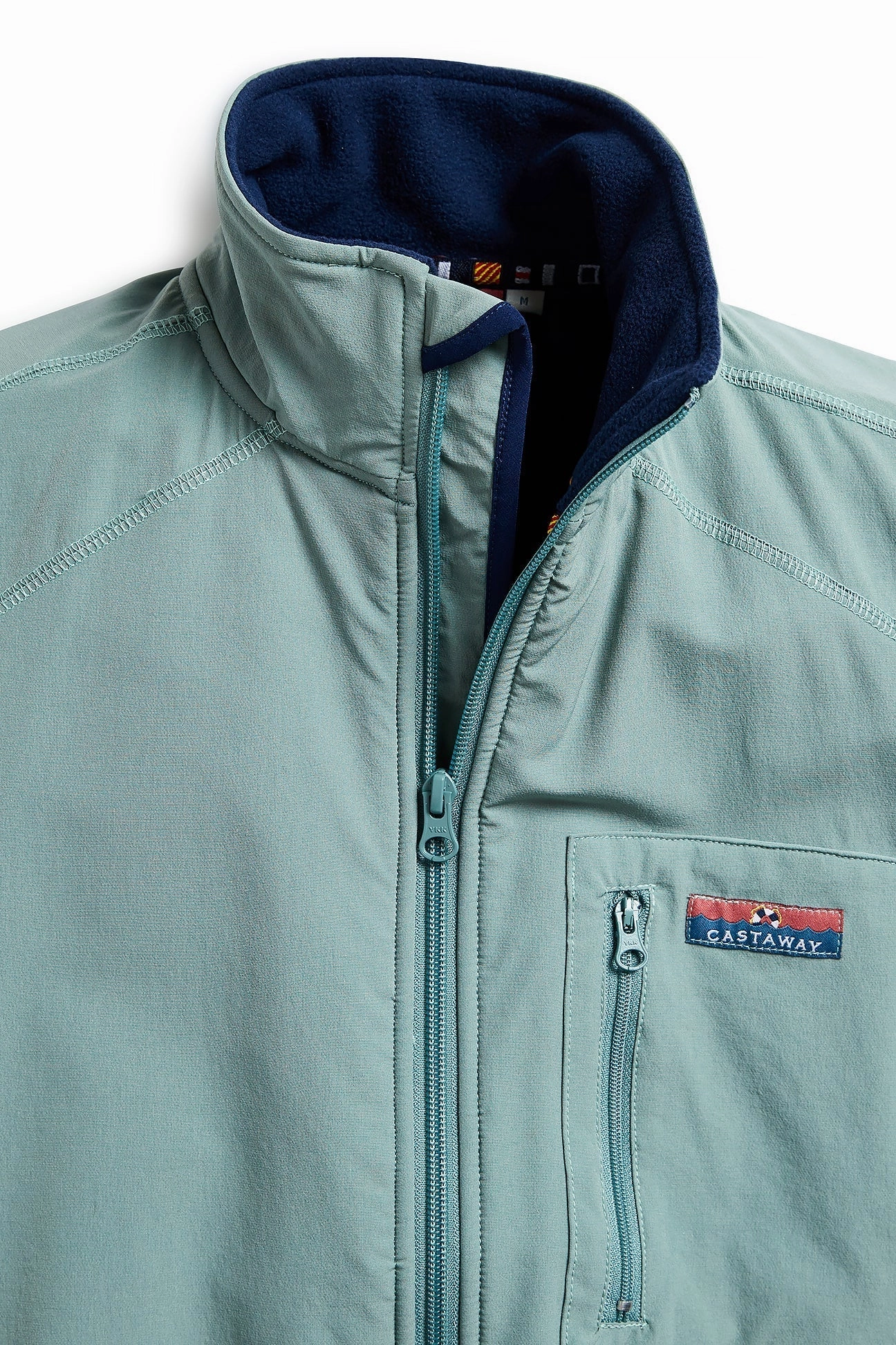 Tidal Wind Vest Moss Green Quick Access Zipper